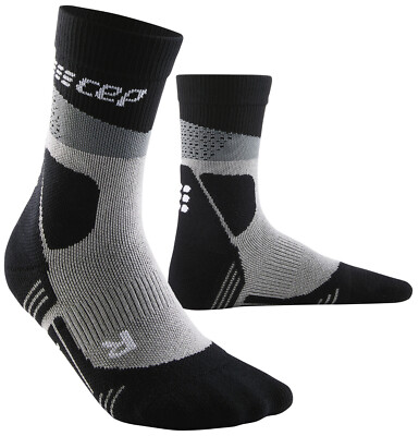 CEP Max Cushion Hiking Compression Mid Cut Socks Herren Grau/Schwarz WP3CM