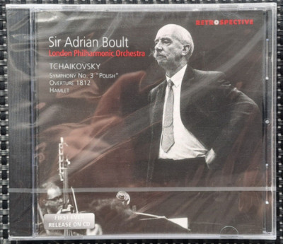 Sir Adrian Boult Tchaikovsky Symphony No. 3 Polish Overture 1812 Hamlet NEU OVP