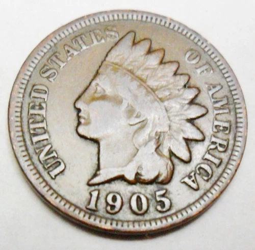 1905 P Indian Head Cent Penny  *F - FINE*   **FREE SHIPPING**