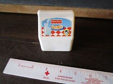 Fisher Price Fun with Food Milk Container Pictured milk cow glass white drink