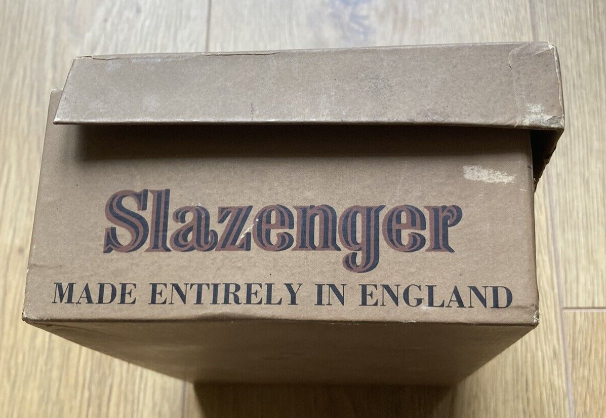 1950 Slazenger Vintage Tennis Ball Box, with 6 Balls, made in England! 5