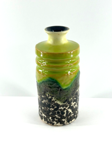 Vase vintage V EB Haldensleben vert 17 cm de haut MCM Allemagne - Photo 1 sur 9