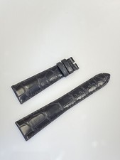 Genuine Patek Philippe Black Alligator Leather Band Strap 22 mm x 16 mm