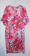Natori Cruz Kaftan Women Sze Small Caftan Gown Loungewear Nightgown Satin V-Neck