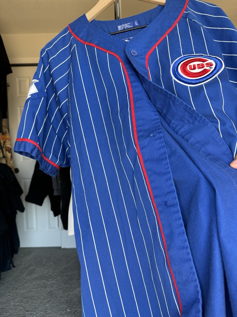 90's Starter MLB CHICAGO CUBS スタジャン USA製 1990s Chicago Cubs Starter Satin Varsity Jacket XXL