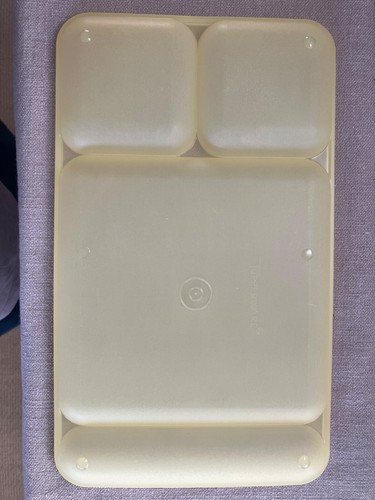 Vintage Tupperware Divided Food Trays (4) Spring Translucent Colors 1535 15x9 - Picture 9 of 15