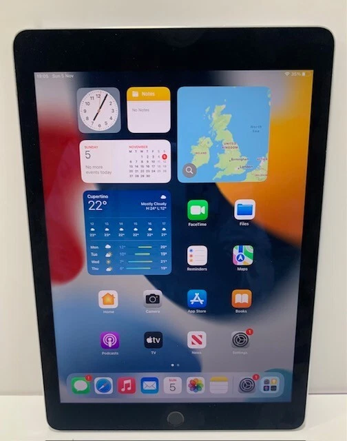 Apple iPad Air 2 Gen A1566 16GB Touch-ID 9.7" WiFi Grey - Image 2 of 4