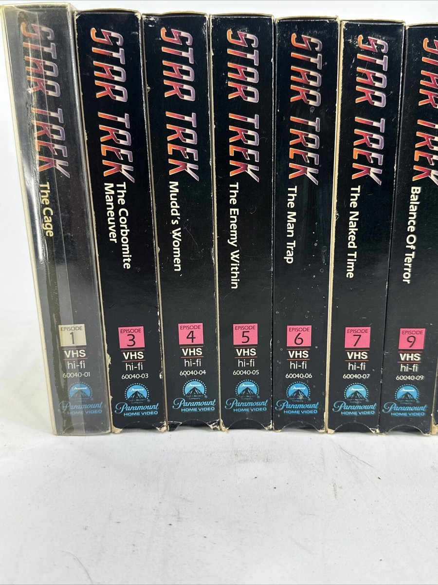 Star Trek Original Uncut Television Series 32 VHS Tapes | eBay
