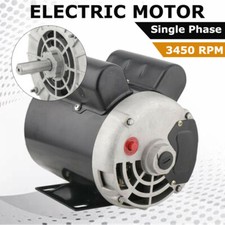 2 HP Air Compressor Duty Electric Motor 56 Frame 3450 RPM Single Phase 110V