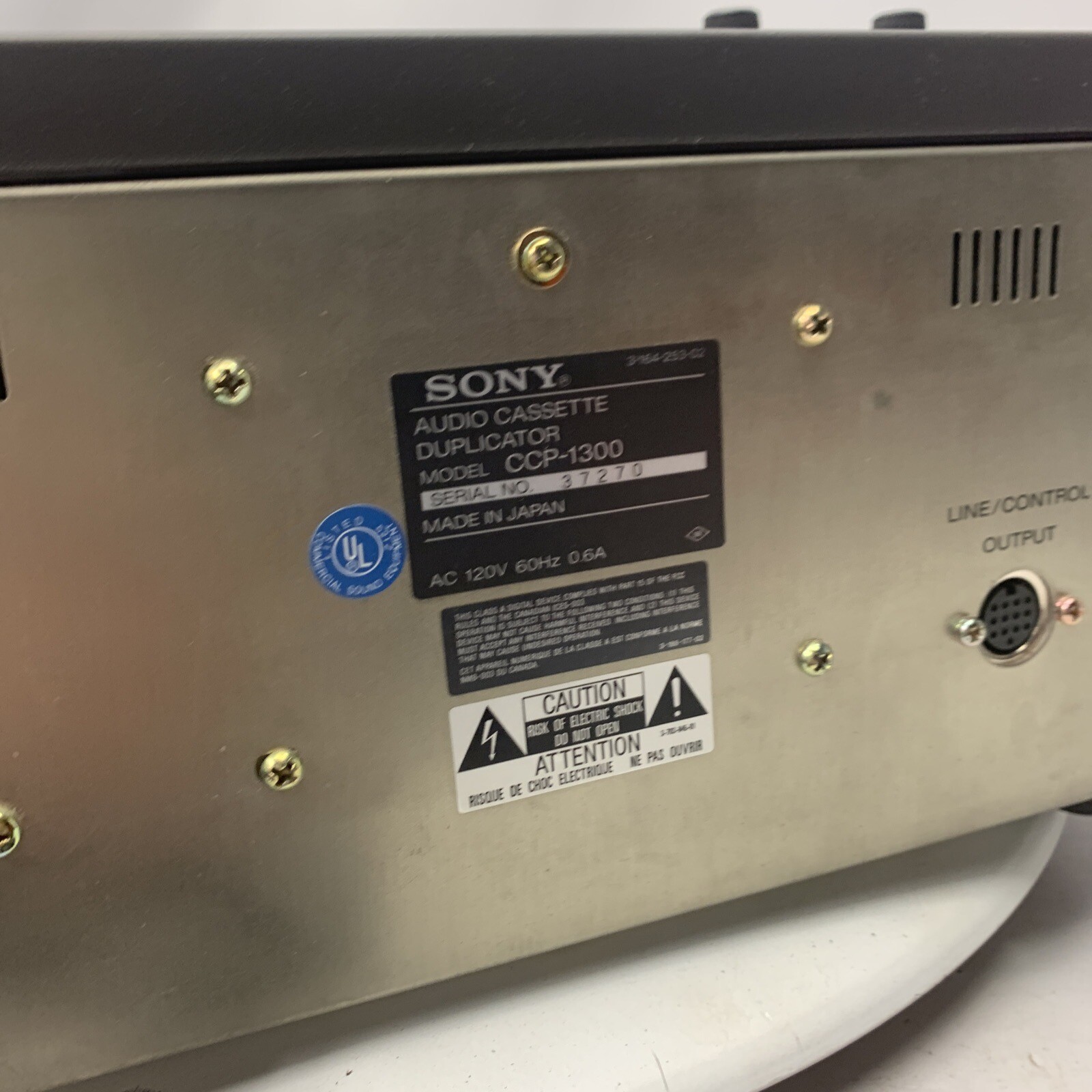 Sony CCP1300 Tested Working 16x HighSpeed Cassette Tape Master