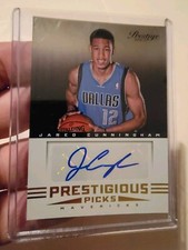 2012-13 Prestige JARED CUNNINGHAM Prestigious Picks AUTO RC Mavericks Beavers