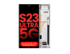 OLED Assembly With Frame Compatible For Samsung Galaxy S23 Ultra