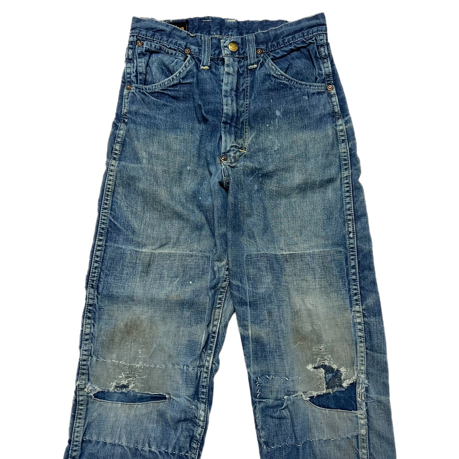 Vintage 1950s Lee Riders Sanforized Denim Jeans Size 8 Kids Toddler