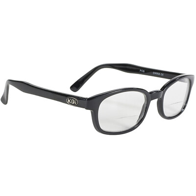 Pacific Coast Sunglasses X-KD Bifocal Black Frame Clear Lens 2.0