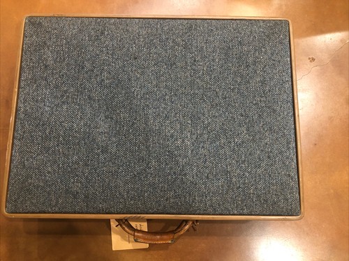 Hartmann Tweed With leather Belting Suitcase Luggage 26x19x8, App. - Picture 5 of 12