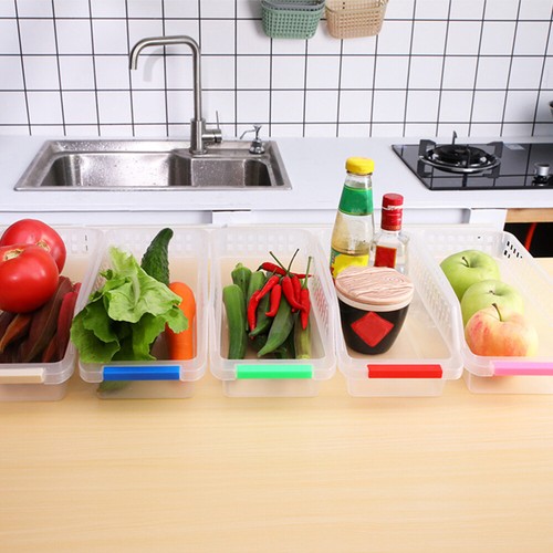 8 Pcs Refrigerator Storage Basket Fridge Containers Organizer for - Picture 7 of 11