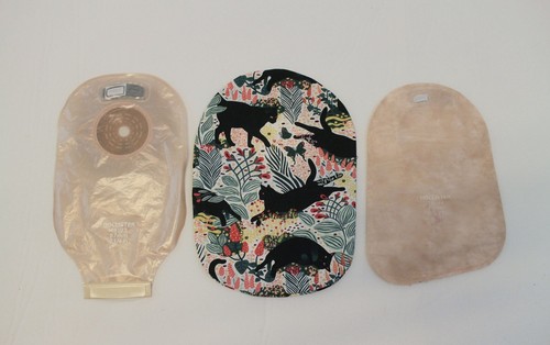 Drainable OR Closed 2 1/4" - 2 3/4" Cats Ostomy Bag Cover Stoma Colostomy Pouch - Picture 6 of 7