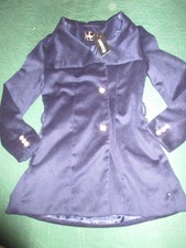 Dwind Nwt Sweater Pea Coat Blue Long Fleece Jacket Women’s Size L