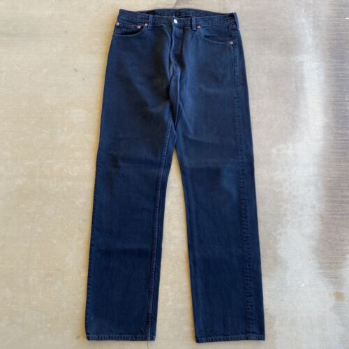 Vintage Levis 501 Denim Jeans Made in USA Over Dy… - image 1