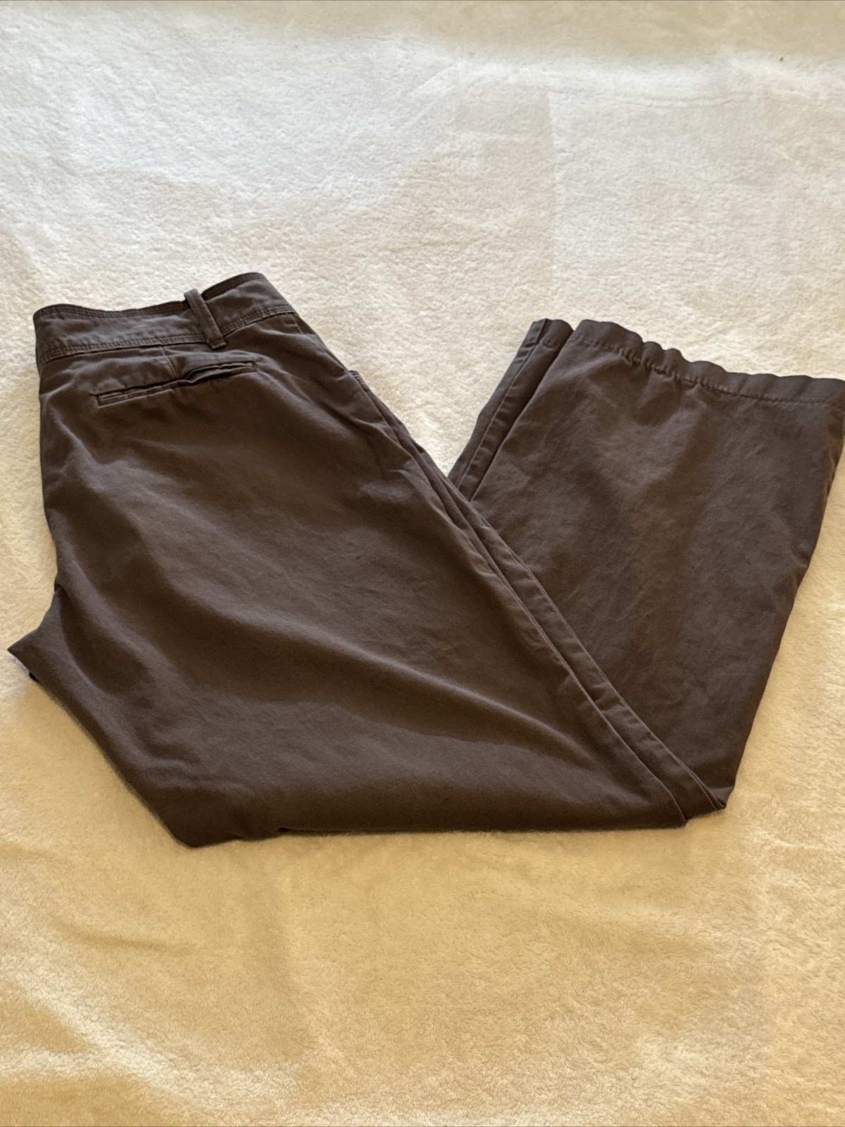 Lee Relaxed Fit Brown Natural Straight Leg Pants 33