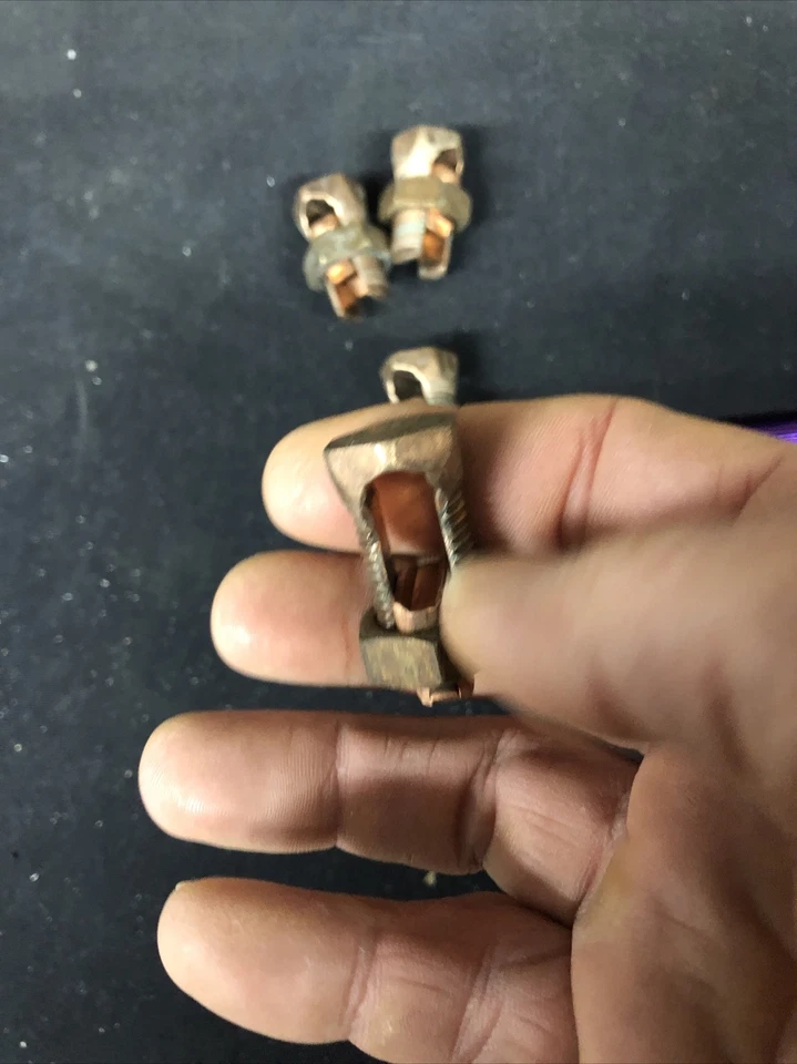 4- ILSCO IK-2 Electrical Lug Wire Connector CU 10 SOL 2awg  UL DB Copper - Image 3 of 4