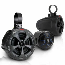Pyle PLUTV46BTA 800W 4 inch Waterproof ATV Marine Speakers with Bluetooth...
