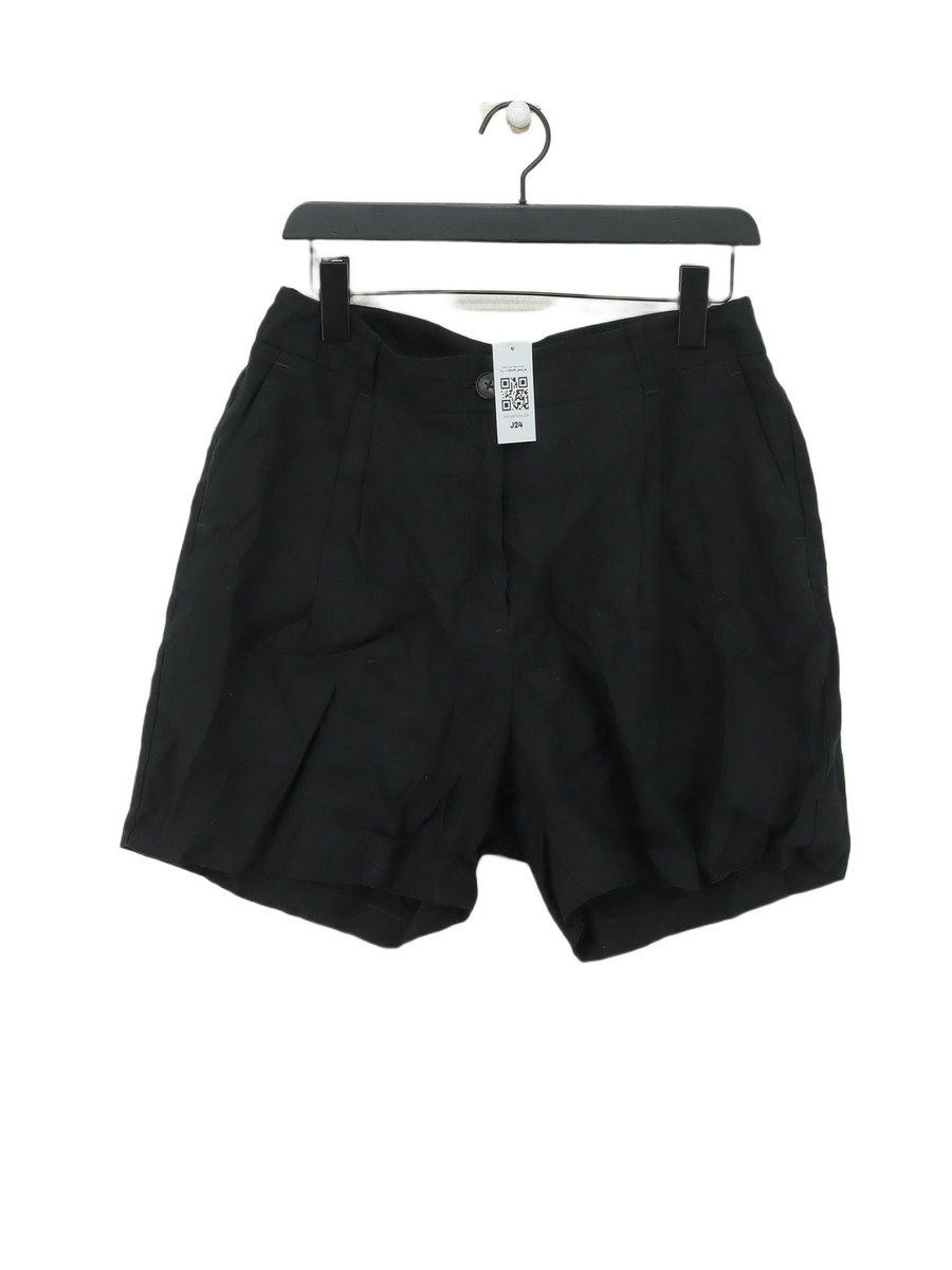 John Lewis Women's Shorts UK 14 Black 100% Other Paperbag UK