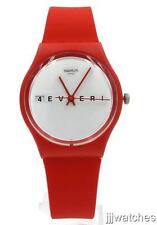 Swiss Swatch Rosso Bianco Skeleton Red Silicone Watch 34mm Gr178 For Sale Online Ebay