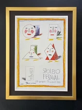 🔥 David Hockney | Vintage 1987 Signed Poster Print | Mounted and Framed$