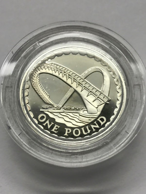 2007 Gateshead Millennium Bridge 1 Pound/Silver Proof *8705