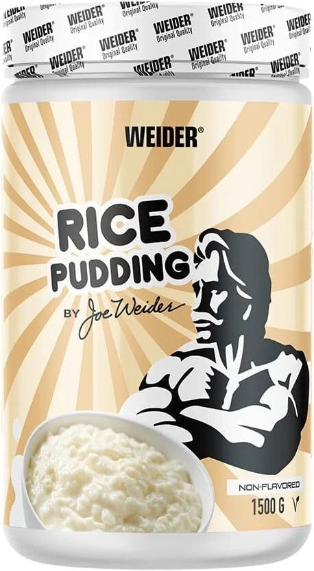 12,60€/kg WEIDER Rice Pudding 1,5kg Dose Reispudding Weiderprotein Snack Reis