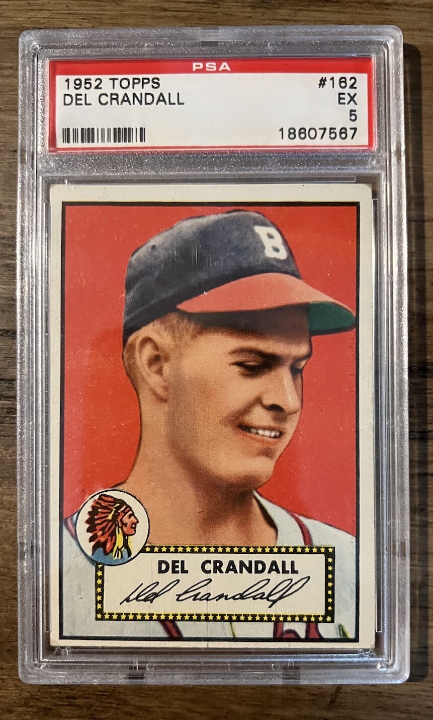 1952 Topps Del Crandall #162 PSA 5