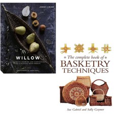Complete Book Of Basketry Techniques, Willow  Jenny Crisp (HB) 2 Books Set