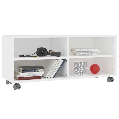 Mobile TV moderno con ruote bloccabili espositore porta tv legno ingegnerizzato vidaXL - Foto 3 di 26
