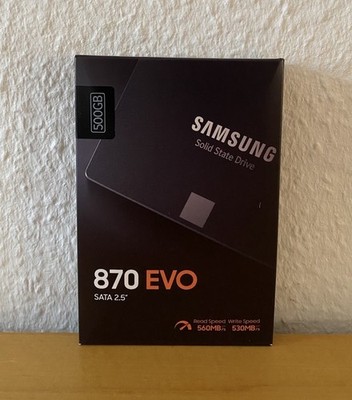 Samsung 870 EVO 500 GB SATA 2,5'' Internes Solid State Drive SSD MZ-77E500B/EU