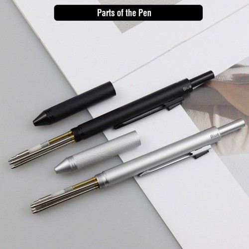 3 Colors Ink Multi-Function Pen 4 in 1 Ballpoint Pen  Student Gift - Picture 7 of 17