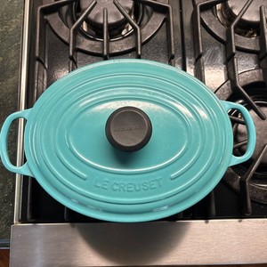 LE CREUSET オーバル　 27cm 　カリビアンブルー LE CREUSET オーバル 27cm カリビアンブルー LE CREUSET (ルクルーゼ
