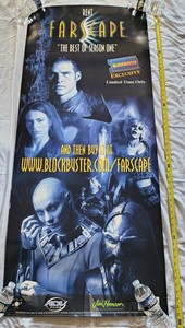 RARE - FARSCAPE - Blockbuster Video - Promo Poster - 6FT - Jim Henson - Sci-Fi