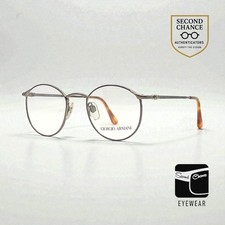Giorgio Armani 132 Round Optical Eyeglass Frame-VINTAGE-Unworn-Italy
