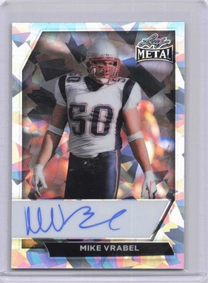 2026 Leaf Metal Mike Vrabel Cracked Ice Auto /10 #OC-MV2 Patriots 945