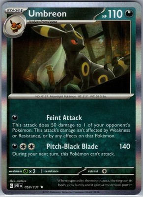 Umbreon 059/131 Holo Rare Pokemon Near Mint