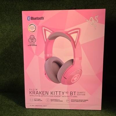 Razer Kraken Kitty V2 BT Wireless Gaming Headset mit Mikrofon Quartz Pink