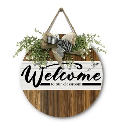 Welcome to Our Classroom Door Wreath Welcome Back to School Door Hanger Teach...