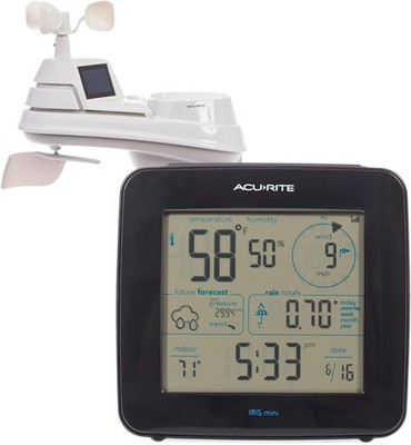 Iris Weather Station with Mini Wireless Display for Temperature, Humidity