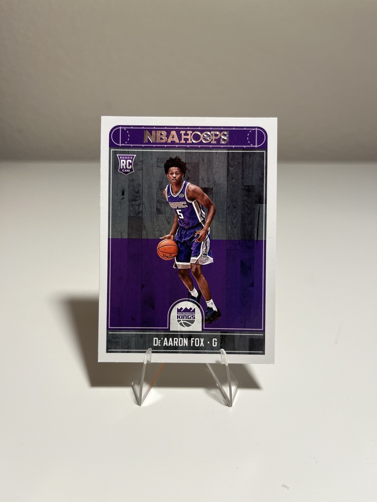 2017-18 Panini NBA Hoops DeAARON FOX Rookie #255 Sacramento Kings RC