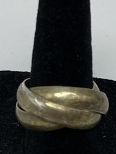 Sterling Silver Interlocking Band Size 7 1/4 Ring 10.8g