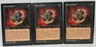 FUNERAL CHARM X3 MAGIC THE GATHERING VISIONS VINTAGE MTG CARD #376