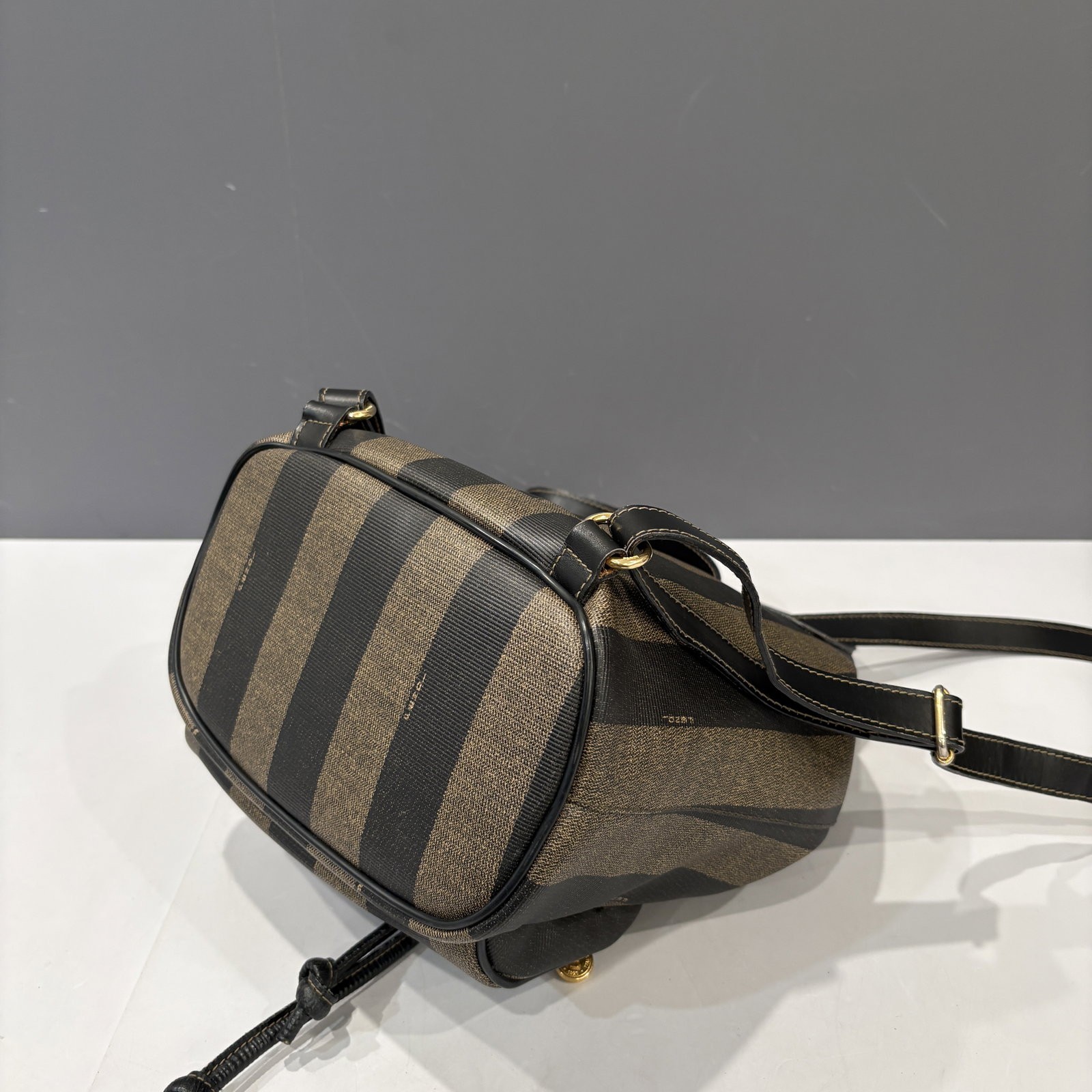 Fendi Backpack Grey Black Calfskin (kr041626a0) — image 10