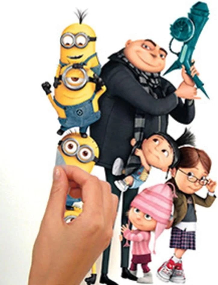 Calcomanías de pared Fun Blue Despicable Me 2 - 31 pegatinas reposicionables fáciles de aplicar Foto 3 de 4