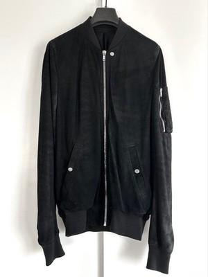 Rick Owens Bomber Jacket Suede RU18S5791-LB Size 52